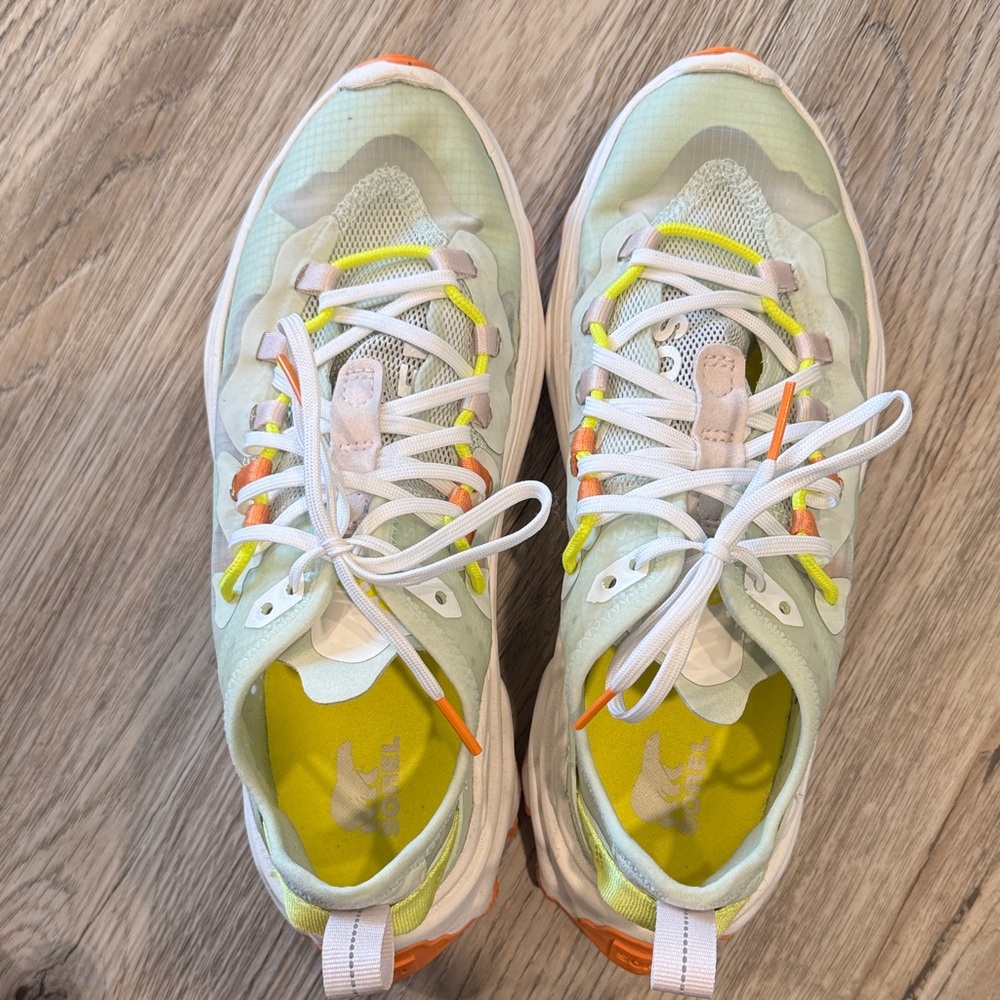 Sorel Women's Sneakers in Mint Green and Orange - Picture 6 of 8